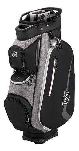Bolso De Golf Wilson Xtra Cart Golf Bag - Black Grey White