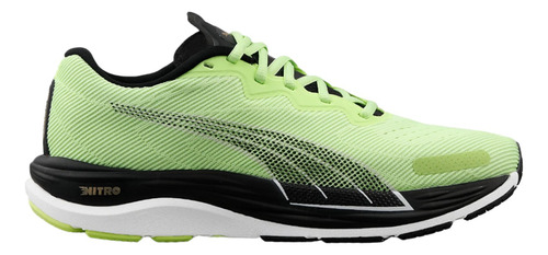 Tenis Puma Hombre Caballero Running Verde Velocity Nitro 2 Run