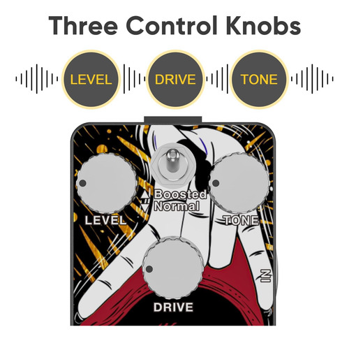 Pedal De Sobremarcha De Guitarra Sofadio, Verdadero Bypass D