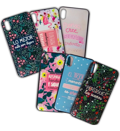 Funda Protector Tpu Frases Inspiradoras Para iPhone X & Xs 