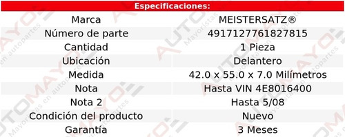 Un Reten Árbol Levas Meistersatz A8 W12 6.0l Audi 2005-2008