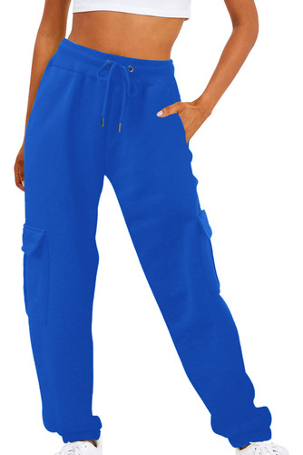 Pantalones A La Moda Para Mujer Con Cordones Y Bolsillos