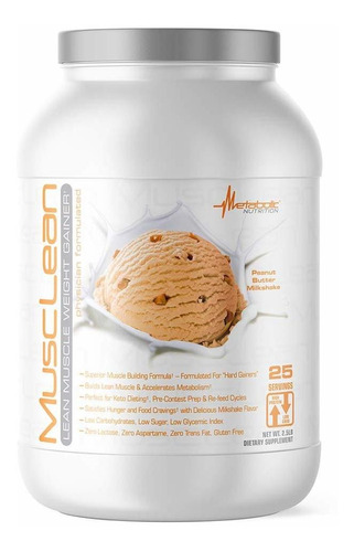 Metabolic Nutrition - Musclean - Batido De Leche, Reemplazo