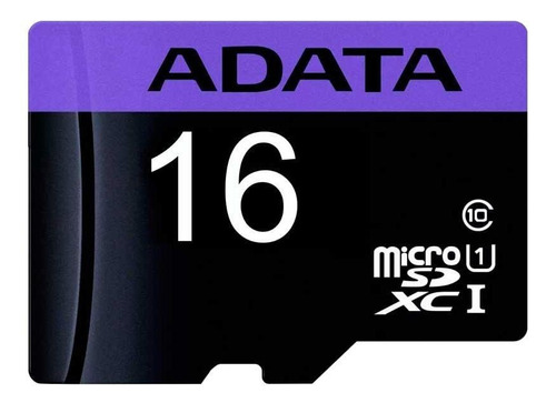 Tarjeta de memoria Adata AUSDH16GUICL10-RA1  Premier con adaptador SD 16GB