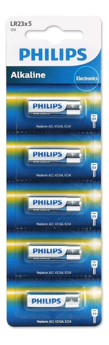 10 Pilhas Baterias Philips 23a 12v A23 Alcalina 2 Cartelas