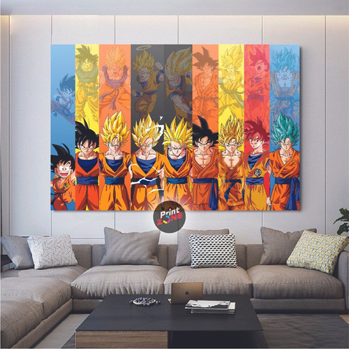 Cuadro Canvas Dragon Ball Goku Artístico Cgk29 140x90