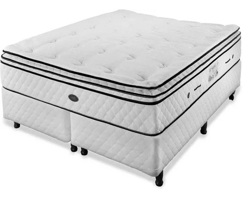 Somier Colchon Prodotto King 190x180cm Blanco 2 Almohadas