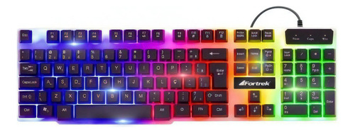 Teclado Gamer Multimídia Chromatic Gk-710 Preto Led Colorido