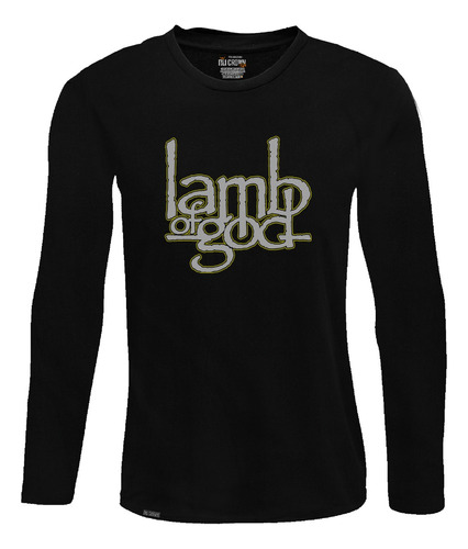 Camiseta Manga Larga Lamb Of God Rock Metal Banda Lbo2