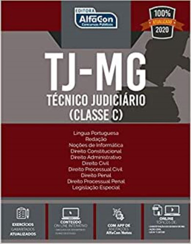 Tj-mg - Técnico Judiciário Classe C, De Equipe Alfacon. Editora Alfacon, Capa Mole Em Português