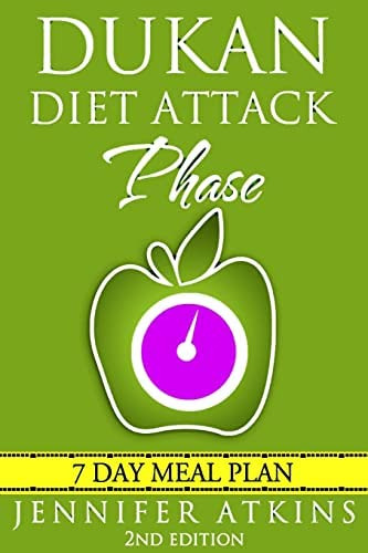 Dukan Diet: Attack Phase Meal Plan: 7 Day Loss Plan, De Atkins, Jennifer. Editorial Createspace Independent Publishing Platform, Tapa Blanda En Inglés