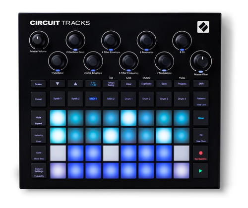 Controlador Midi Novation Circuit Tracks Groovebox