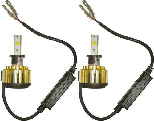 Kit De Lampada De Led Xenon Com Cooler H3 6000k 12v 36v