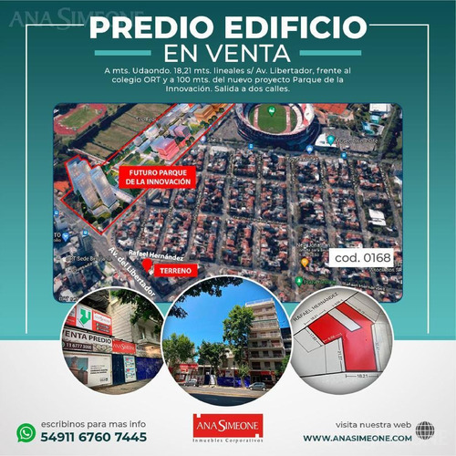 Imagen 2 de 21 de Frente S/ Libertador - Imperdible Terreno