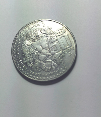 Moneda De 50 Pesos De 1982 Diosa Coyolxauhqui