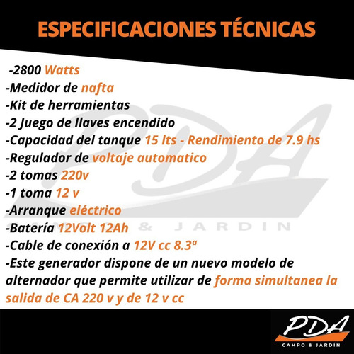 Grupo Electrogeno Generador Sensei Mge 3500 Ae Avr. Pda