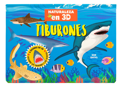 Tiburones Naturaleza En 3d Pop Up David Hawcock Tapa Dura Edición 1 Español 2023 Editorial Silver Dolphin Infantil