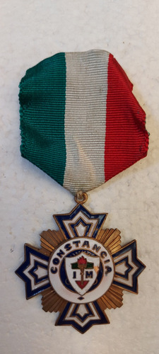 Antigua Insignia De Metal Im Constancia (Usado)