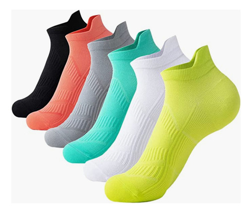 6 Pares De Calcetines De Compresión Deportivos De Corte