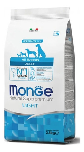 Monge All Breeds Adulto Light Salmon 2,5 Kg