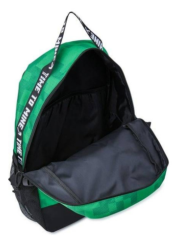 Mochila Escolar Minecraft Minecraft Color Verde Diseño Lisa