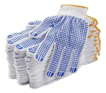 Comprar Guantes Trabajo Moteados De Algodón 120 Pares Premium