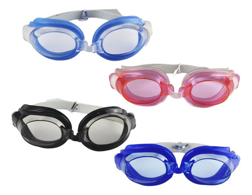 Kit Oculos De Natação + Protetor Nariz E Ouvido Dm Splash