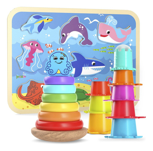 Juguete Didáctico Cooltoys Stack N' Sort - Juego De De Lkp