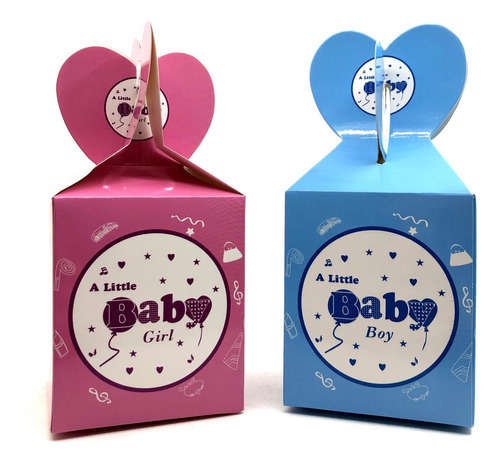 Caja Para Souvenir Baby Shower 15cm Pack X12 Ltf Shop 