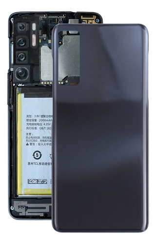 Compatible Tapa Trasera De Batería Negra For Tcl 20l