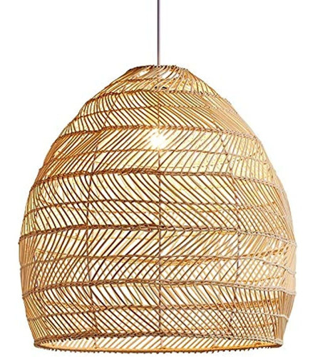Craftthink Lámpara Colgante De Techo, Luz Curva De Bambú Sem