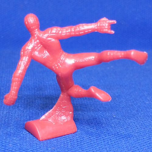 Figura Promoción Spiderman Miniatura Barcel 2002 Rojo B (Usado)