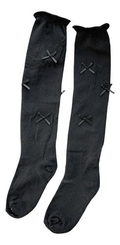 Calcetines Largos De Verano Para Mujer, Medias Con Lazo, Cal