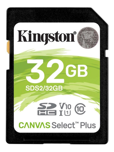 Tarjeta De Memoria Kingston Sds2  Canvas Select 32gb