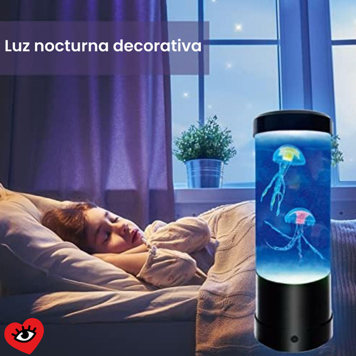 Lampara De Lava De Medusas Flotantes Con Luz Multicolor RGB Veoquiero