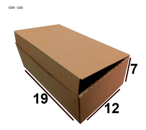 10 Caixas De Papelão 19 X 12 X 07 Correios Sedex E-commerce