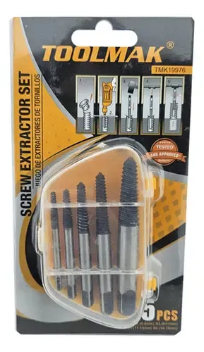 Extractor De Espárragos Y Tornillos Rotos - Para Medidas De 6mm A 13mm, Con Mordazas Dentadas, Para Llave 1/2"