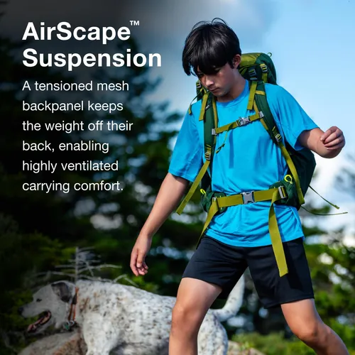 Mochila De Mochilero Osprey Ace 38 L Para Niños Con Toldo Ve