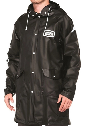 Impermeable 100% Mechanic's Raincoat Negro Proteccion Lluvia