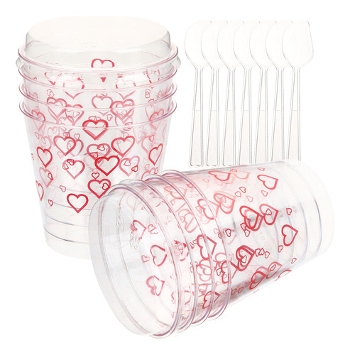 Vasos De Gelatina Desechables Cold Cups Lids, 12 Juegos