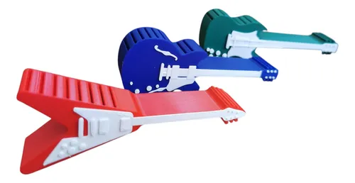 Uñetas Soporte Temática Guitarra X 1 Unidad