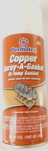 Sellador Permatex Copper Alta Temperatura Envase Grande 