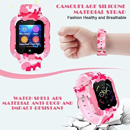Imagen 5 de 7 de Reloj Inteligente P/niños Cjc Impermeable 3-14 Años - Rosa
