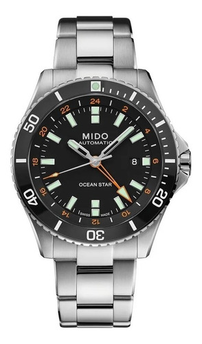 Reloj Mido Ocean Star Gmt M0266291105101 Automatico Ag. Ofic