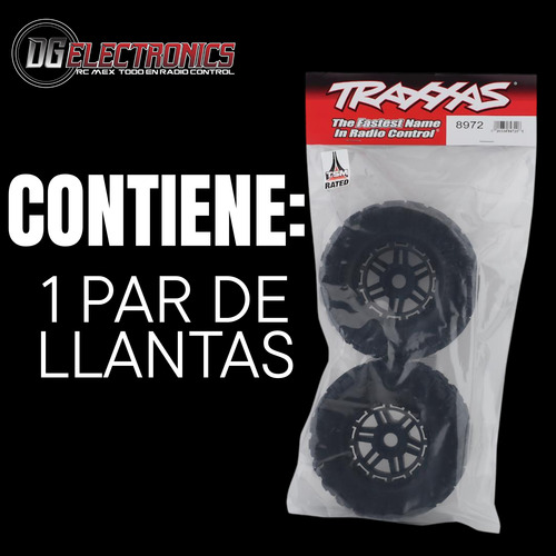 Llantas Traxxas 8972 Para Carro De Control Remoto Maxx Rc