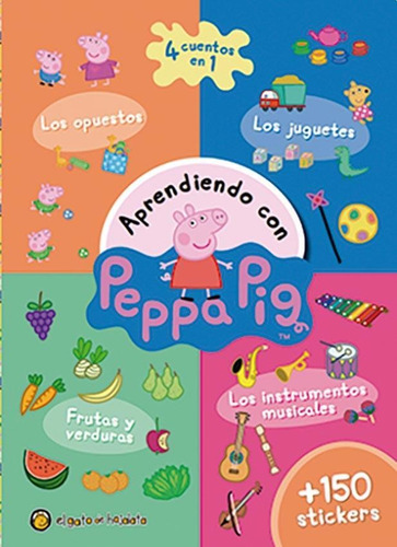 Aprendiendo Con Peppa Pig - 4 Cuentos En 1