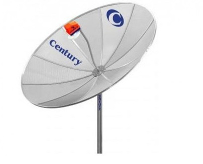 Antena Parabolica Century Completa + Receptor + Lnbf + Cabo