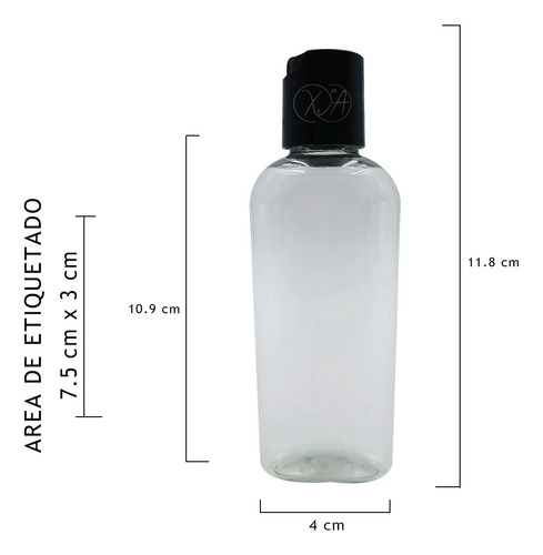 400 Envases Botella Gel Antibacterial 60 Ml Con Tapa!
