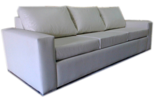 Sillon Sofa De 3 Cuerpos Tapizado En Chenille