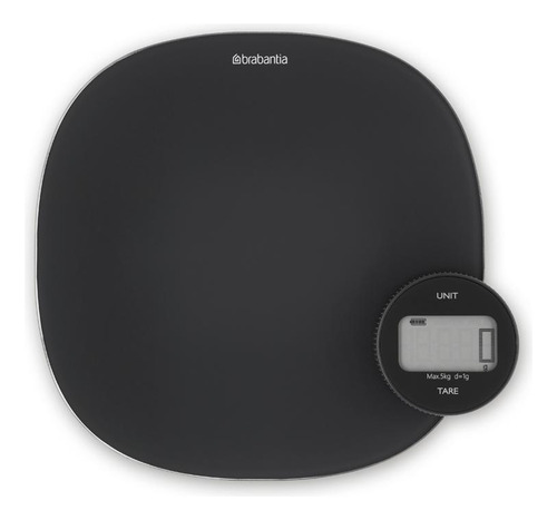 Balanza De Cocina Brabantia Plus Dark Grey Calidad Premium C Capacidad Máxima 5 Kg Color Negro